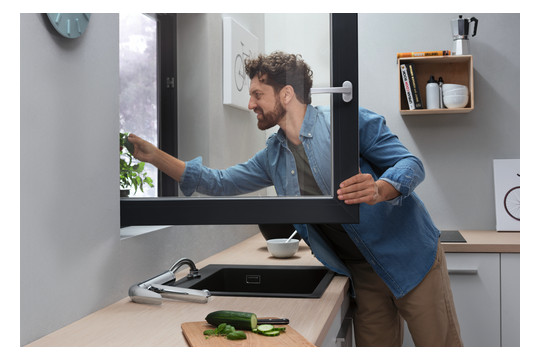 hansgrohe Spültisch-Einhebelmischer 120 Focus M42 Vorfenstermontage, 1jet, chrom