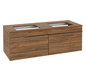 V&B Waschtisch-Unterschrank Venticello 125,7x43,6x50,2cm, Griff Chrom, kansas oak