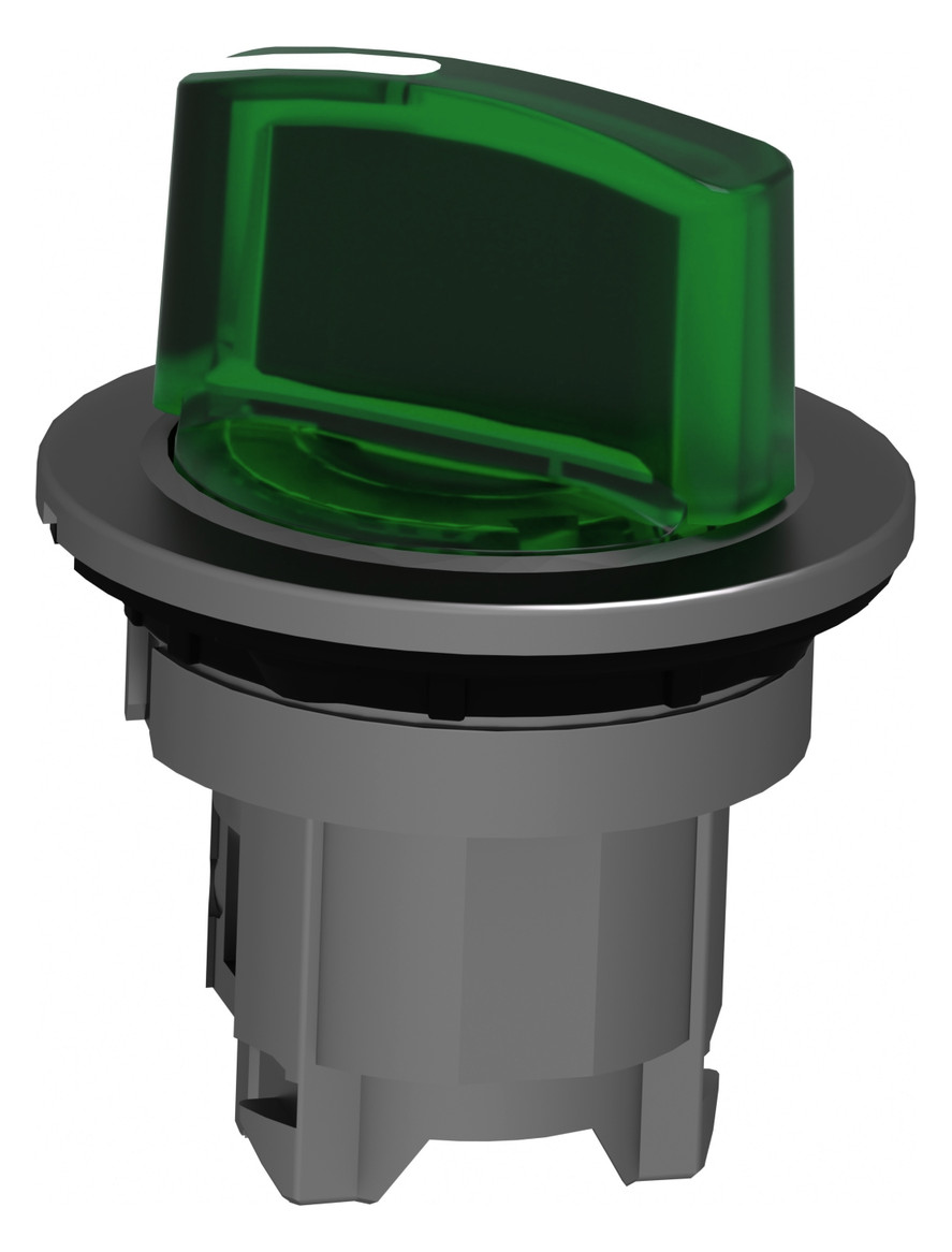 Knebelschalter 2stuf bel.b gn rnd Ø30,5mm Geeignet für Beleuchtung