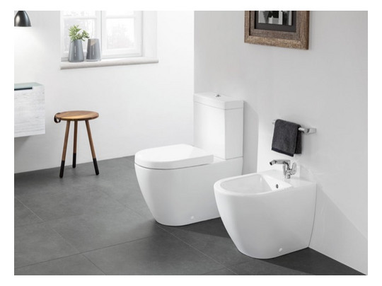 V&B WC-Sitz Subway 2.0 mit Quick Release/Softclosing, Scharniere Edelstahl, weiß