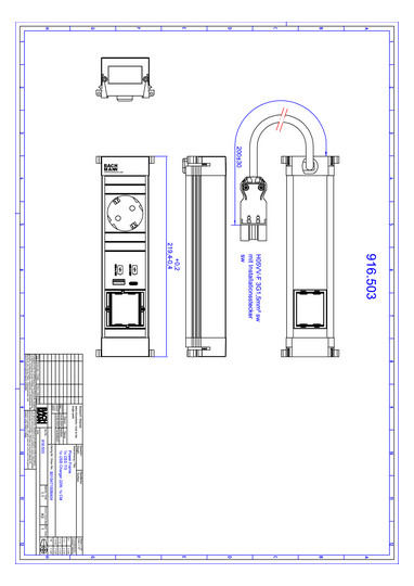 Bachmann Power Frame S 1xCEE7/3  916.503 