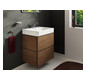 hansgrohe Waschtisch Xanuia Q 600x480mm, mit Hahnloch/Überlauf, weiß