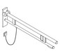 HEWI Stützklappgriff System 900 Ausladung 900 mm, Edelstahl verchromt, rechts
