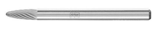 PFERD-HM-Kleinfrässtift Rundbogen RBF - 3x7mm, Z5,...