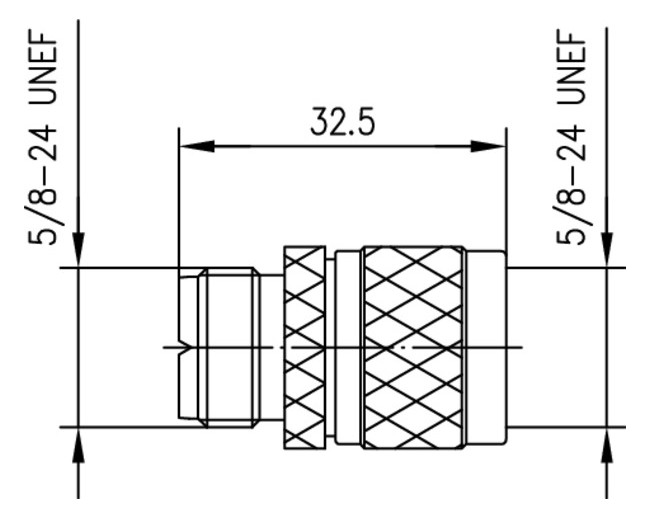 Koax-Kupplung UHF Stecker/Buchse 50Ohm ger