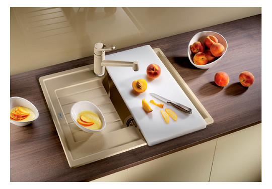 Blanco Spüle ZIA 40 S SILGRANIT 61,5 x 50 cm, schwarz, ohne Ablauffernbedienung