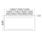 Burgbad Leuchtspiegel Yumo 100 x 64 x 2,5 cm, Melamin, mit horizontaler LED-Beleuchtung