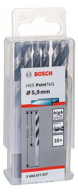 Metallbohrer Ø5,9mm zyl.Steckachse Edst f.Edelstahl f.Stahl