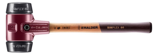 HALDER-Simplex-Schonhammer 80 mm, Gummikomposition