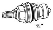 Bild Ventiloberteil, 3/8"" ohne Griff - KIRCHHOFF-1