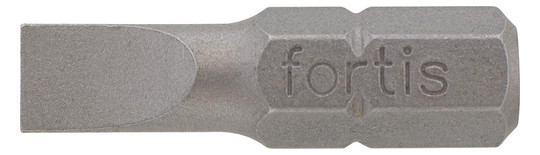 fortis-Bits für Schlitzschrauben - 4,5x0,6x25mm (10...