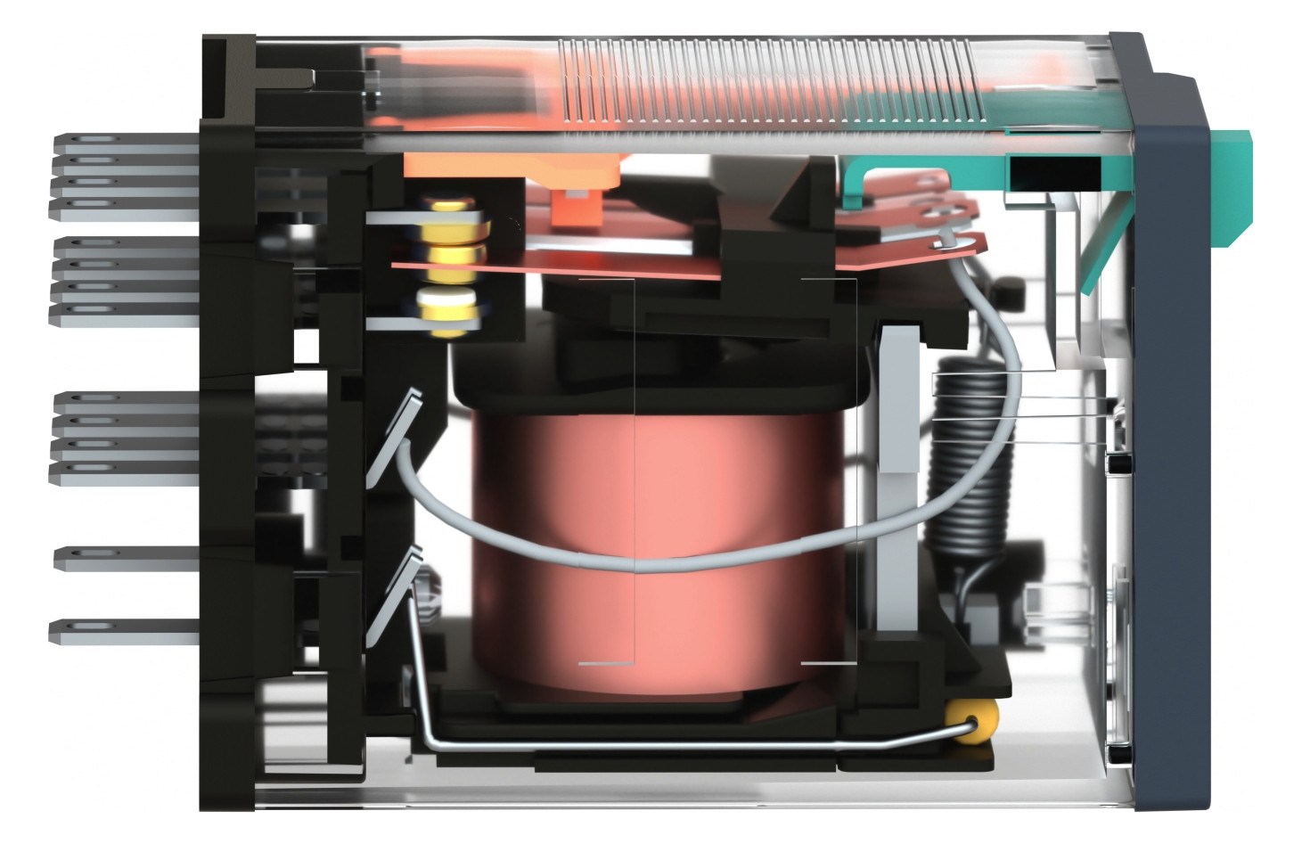 Schaltrelais 4W IP20 21x27x47mm Schraub