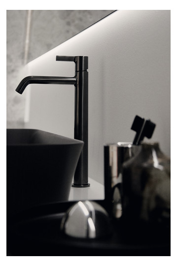 Ideal-Standard Waschtisch-Einhebelmischer Joy Ausladung 170mm, mit verlängertem Sockel, ohne Ablaufgarnitur, magnetic grey