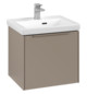 V&B Waschtisch-Unterschrank Subway 3.0 47,3x42,9x40,8cm, mit LED/Griff monochrom, taupe