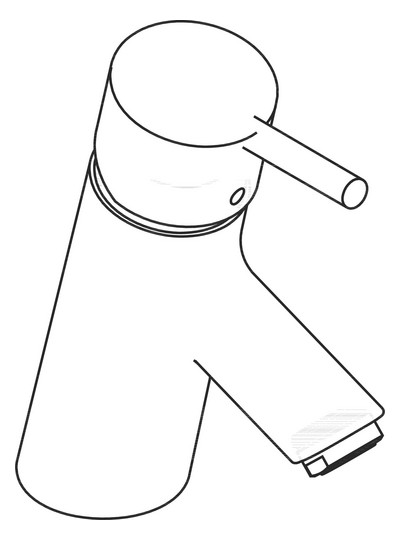 hansgrohe Waschtisch-Einhebelmischer Talis S ND, mit offenen Warmwasserbereiter, Zugstangen-Ablaufgarnitur, chrom