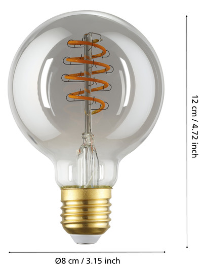 EGLO Leuchtmittel ZIG-E27-G80 4W  110286 