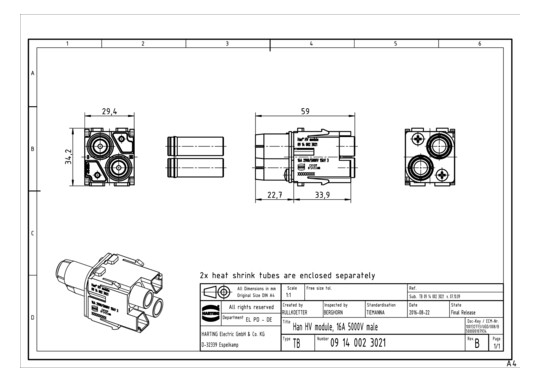 HART Han 2 Mod-sti-c 5kV Hoc 09140023021 