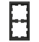 Rahmen 2f anth glz D-Life Kst f.GEB-K Unterputzmontage Thermopl