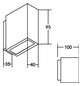 LED-Up/Down Leuchte 6W 3000K 450lm Konv graphit IP54 95x40x100mm