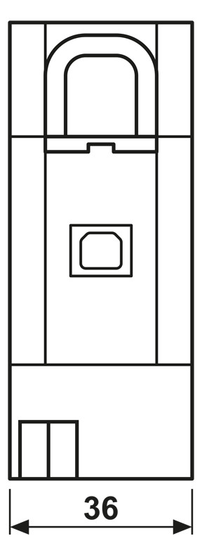 Datenschnittstelle REG 2TE KNX USB