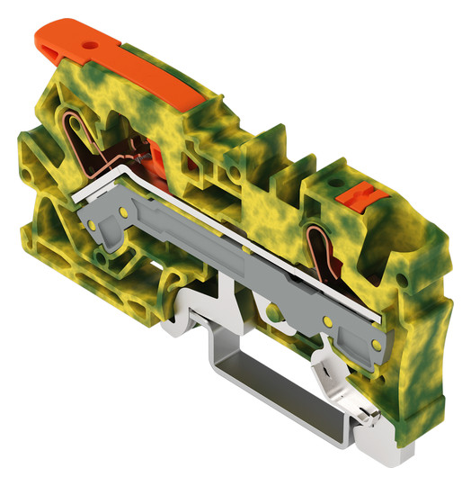 Schutzleiter-Reihenklemme 0,5-10qmm gn/ge 1Etage Hutschiene TH35