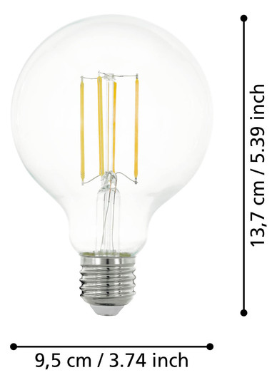 EGLO Leuchtmittel E27-LED G95 8W  110011 
