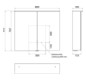 EMCO Aufputz-Lichtspiegelschrank pure 2 Design 800x711mm, LED, mit Lichtsegel, 2-türig, Aluminium