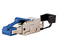 Modular-Stecker RJ45 27-22AWG Feldkonf Schirm Litze massiv f.Rundkabel