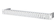 Modulträger 24Ports 1HE Cat6A Schirm lgr 19Zoll-Einbau 43,6x482,6x95mm