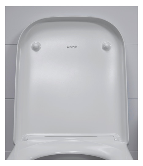 Duravit WC-Sitz Happy D.2 abnehmbar, Scharniere Edelstahl, mit Absenkautomatik, weiß