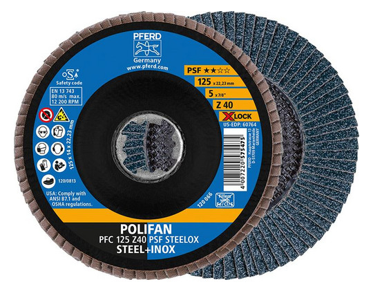 PFERD-Fächerschleifscheibe X-LOCK Z PSF STEELOX PFC...