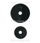 HAAS Qualitäts-Wasserhahnscheibe OHA W270 22 x 4 x 4,5 mm, mit Loch, EPDM, schwarz