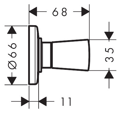 hansgrohe Fertigmontageset Logis UP-Absperrventil, chrom