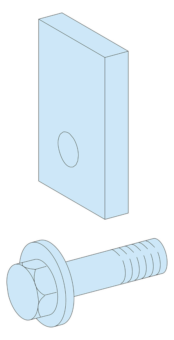 Abstandhalter 25x45,5x5mm