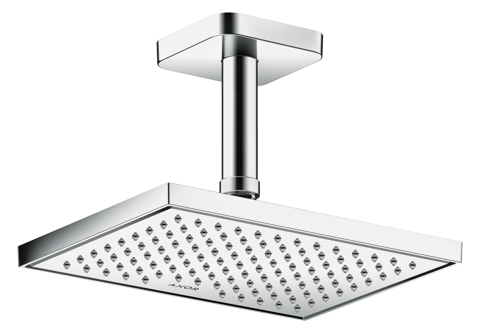 hansgrohe Deckenanschluss softsquare Axor 100 mm, chrom, eckig