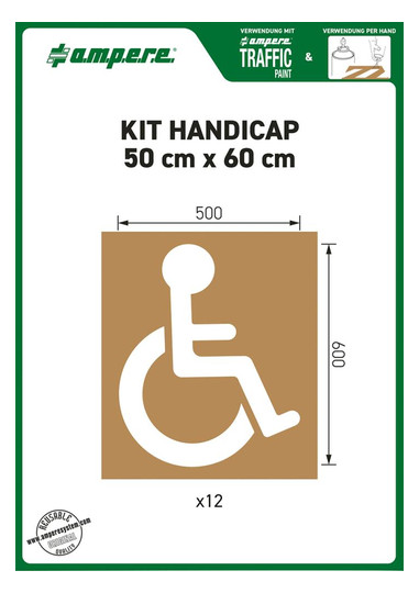 ampere-Schablonensatz KIT Handicap - 600x500mm