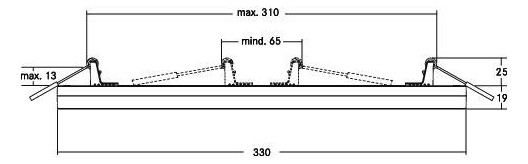 LED-Einbauleuchte MOON 24W 3000-6000K ws 2345lm Konv Dimmung Phasenabschnitt IP20