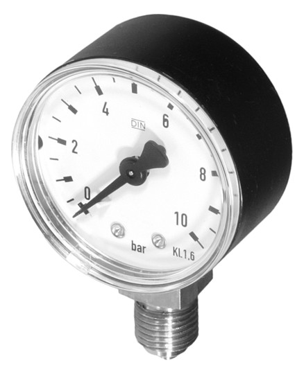 M38K-A-16 BAR-MANOMETER ANSCHLUß UNTEN,1/4,50MM D.