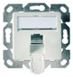 Anschlussdose Cat6A 1xRJ45 LSA Kanaleinb aws schräg m.Staubschutz