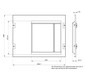 Schrank-Frontplatte 8HE B500xH400mm ST pulverbesch