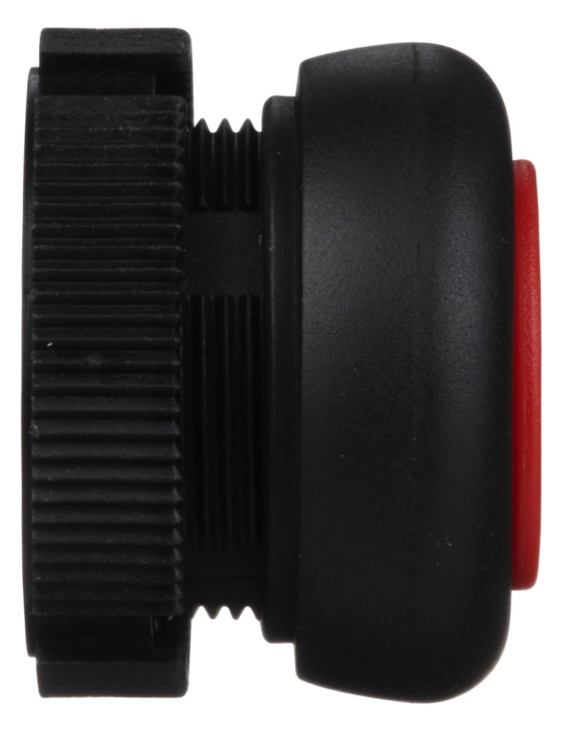 Drucktaster Front 1f rt Ø22,5mm rnd IP65 Tastend