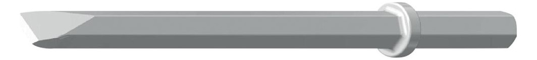 Bild Flachmeissel 450 mm EE sechskant 25 x 10 8 mm - Padley & Venables-0