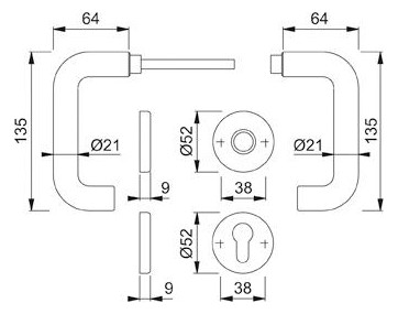 Bild Wechsel-Grt.138L/15/153/K 58,PZ weiss HO PPE - HOPPE-1