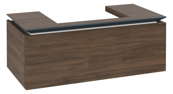 V&B Waschtischunterschrank Legato 100x38x50cm, Waschtisch mittig, Arizona Oak