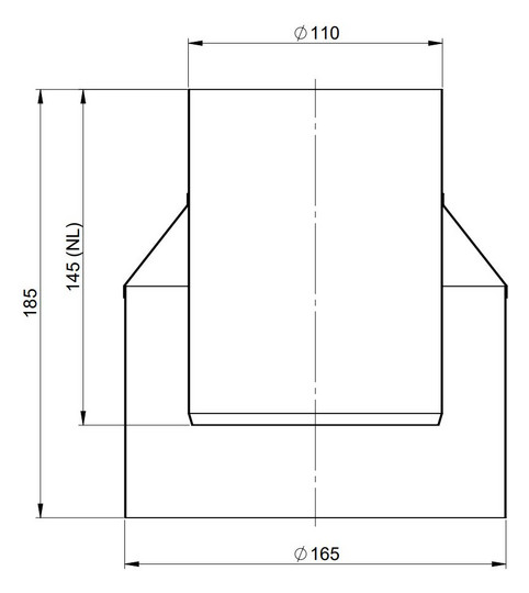 MHG Mündungsabschluss DN 110/160, PP/Edelstahl weiß