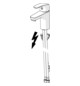 HANSA Waschtisch-Einhebelmischer HANSAPINTO ND, ohne Ablaufgarnitur, Ausladung 107 mm, chrom