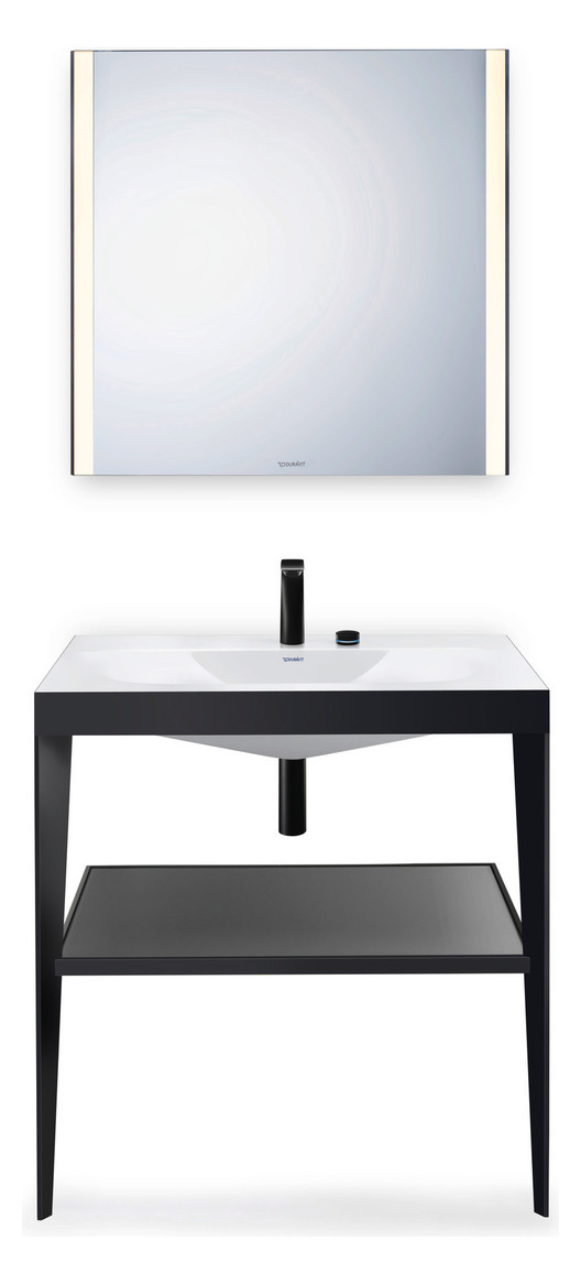 Duravit 2-Loch-Waschtisch-Armatur M D.1 Ausladung 148mm, mit Drehgriff, ohne Zugstangen-Ablaufgarnitur, chrom