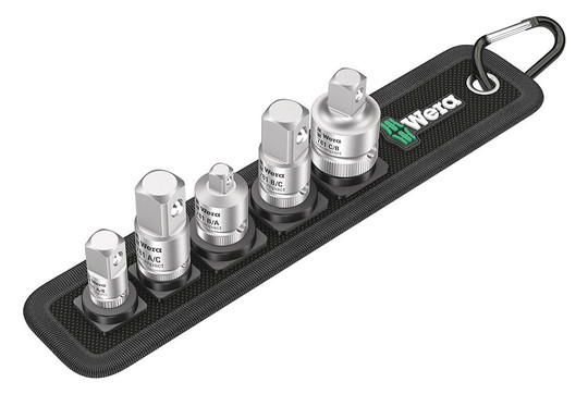 Wera-Adapter-Garnitur 781/5 Set 1 - 5-teilig, 1/4-1/2