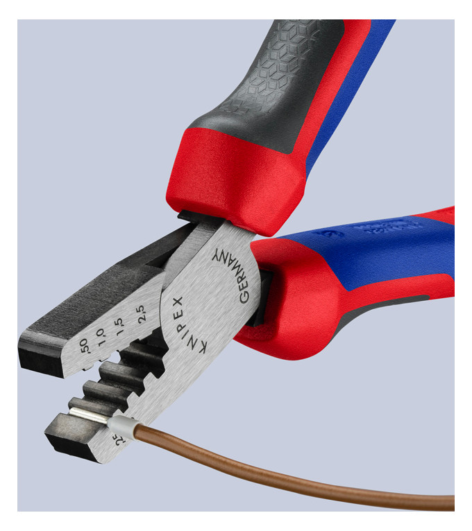 Kerbzange mech 145mm Aderendh 0,25-2,5qmm