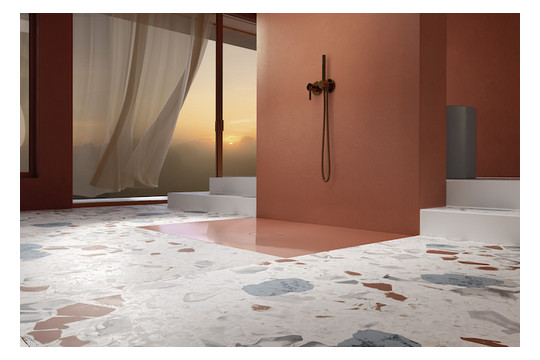 Bette Duschfliese PLUS BetteAir 1500 x 1000 mm, bahama beige, Rechteck, glasierter Titan-Stahl